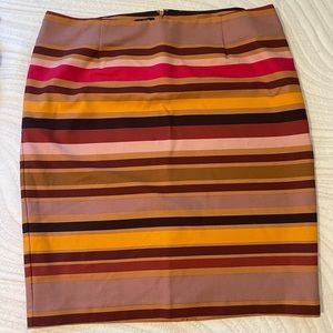 Lord and Taylor Striped Pencil Skirt